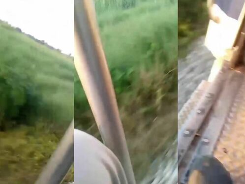 Train Surfer's Lifelong Wake-up Call