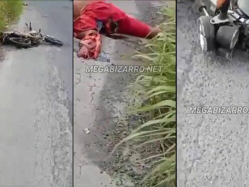 Man's Body Destroyed By Truck