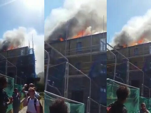 Major Fire Breaks Out At New Apartment Block In Bethnal Green
