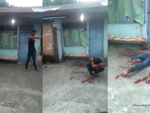 Drunk Idiot Breaks Glass With His Hands, Dies With Blood