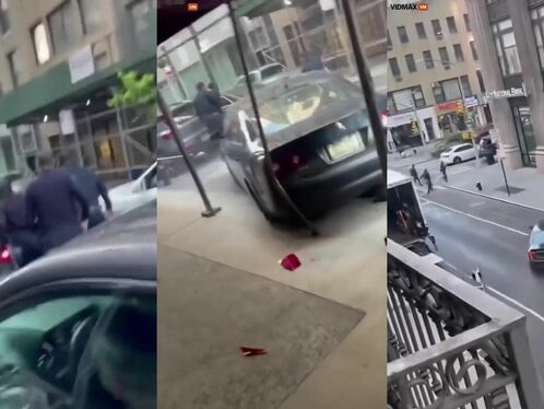 Driver Runs Over Police Officer In Manhattan Chaos