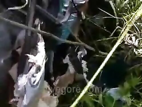 The Car Turned Into A Pile Of Garbage Due To The Accident