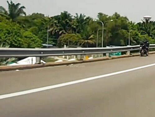 Malaysian Motorcyclist Suffers Horrific Accident