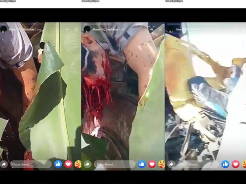 Accident Between Trucks Causes Explosion In Face