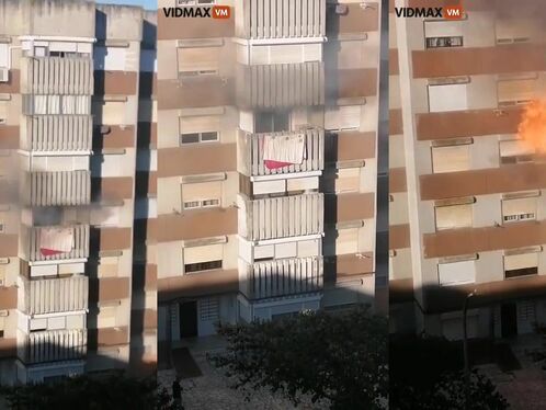 Gas Explosion In Apartment Sends Furniture Flying Out Of Building