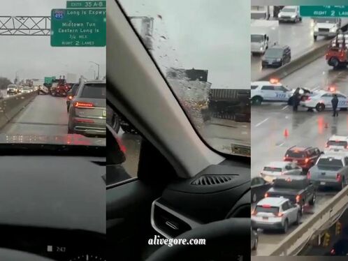 Truck Rollover Accident. New York, USA Vs Murder Case