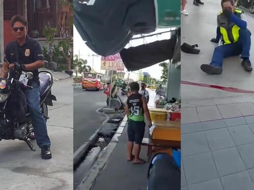 Traffic Policeman Shot By Drunk Driver (different Angles)