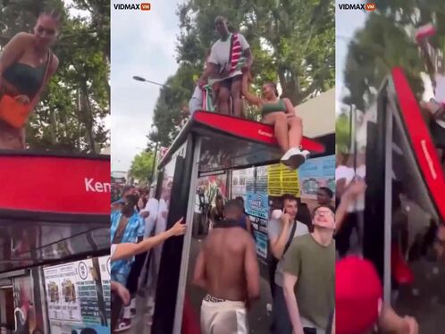Black Girl Twerking Causes Bus Station Roof To Collapse