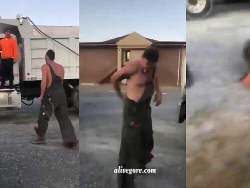 Drunk Man Harassing Irish Truck Driver Pays Price