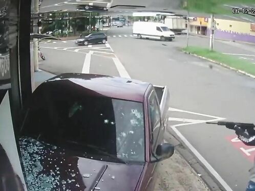 The Killer Was Armed With A Machine Gun, Leaving The Driver No Chance