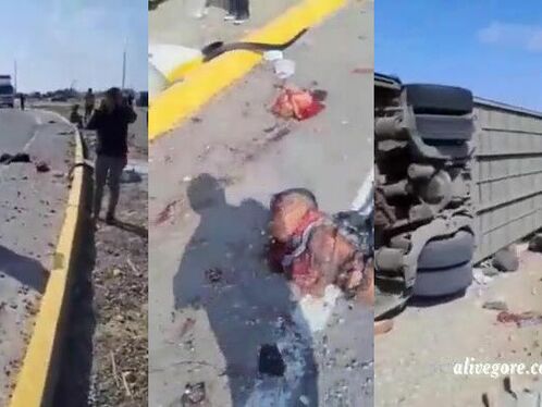 Serious Accident, Many Bodies Scattered On The Roadside