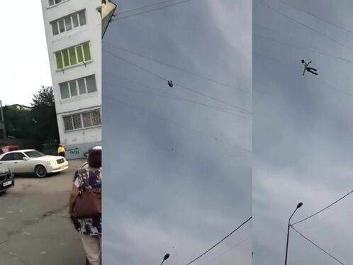 Young Man Falls To Death After Hanging On Cable