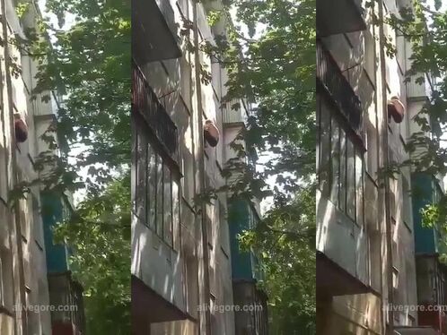 Drunk Idiot Quarrels With Friends And Jumps To His Death