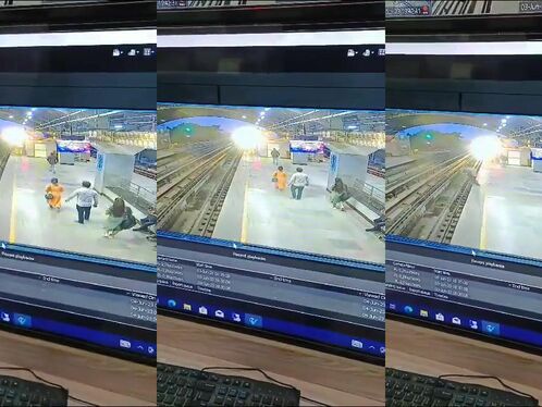 A Mentally Ill Man Took A Woman From Under The Railway Tracks In Kolkata (1)