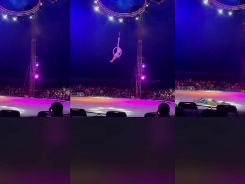 Mexican Acrobat Falls From More Than 5 Meters