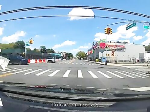 Double Accident, Cyclist Swept Away!