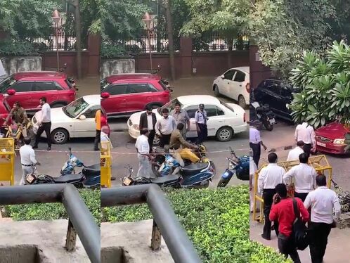 Police Officers Slapped And Harassed