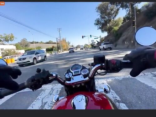 Motorcyclist's Helmet Camera Captures Horrific Accident