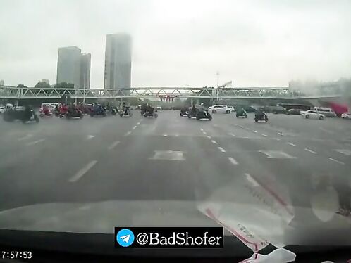 The Chinese Jumped Off The Connect In Front Of The Car And Ended It All