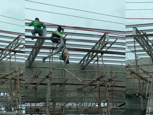 Bricklayer Gets Electrocuted By Electric Wire While Working
