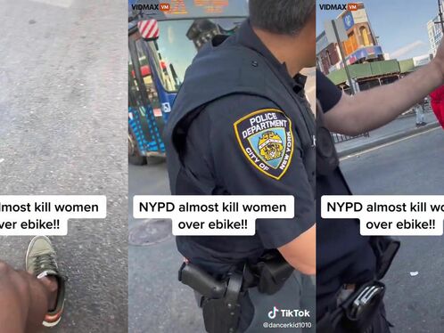 NYPD Subdues Speeding ATV Woman With Hi