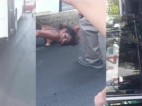 Woman Crushed To Death By Bus, In Agony