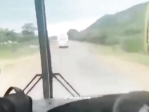 Video Of Bus Cab In High-speed Accident