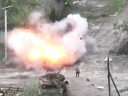 Russian Torso Exploded, Comrades Suffered Cramps