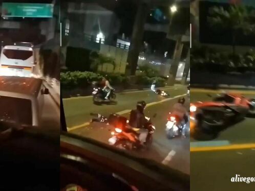 The Body Of A Motorcyclist Was Crushed By A Truck. Dr. Mandaluyong