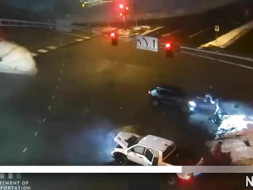 Brooklyn Park, Minnesota, USA. Serious Accident On Minnesota Highway 252