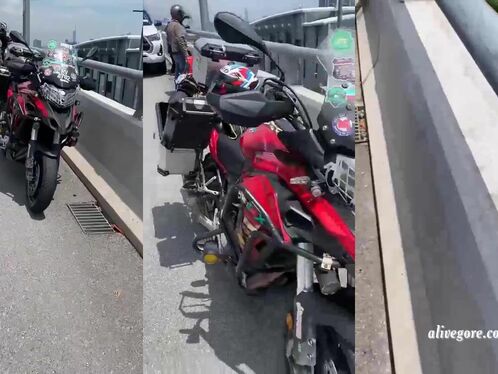 Motorcyclist Dies In Fall From Overpass