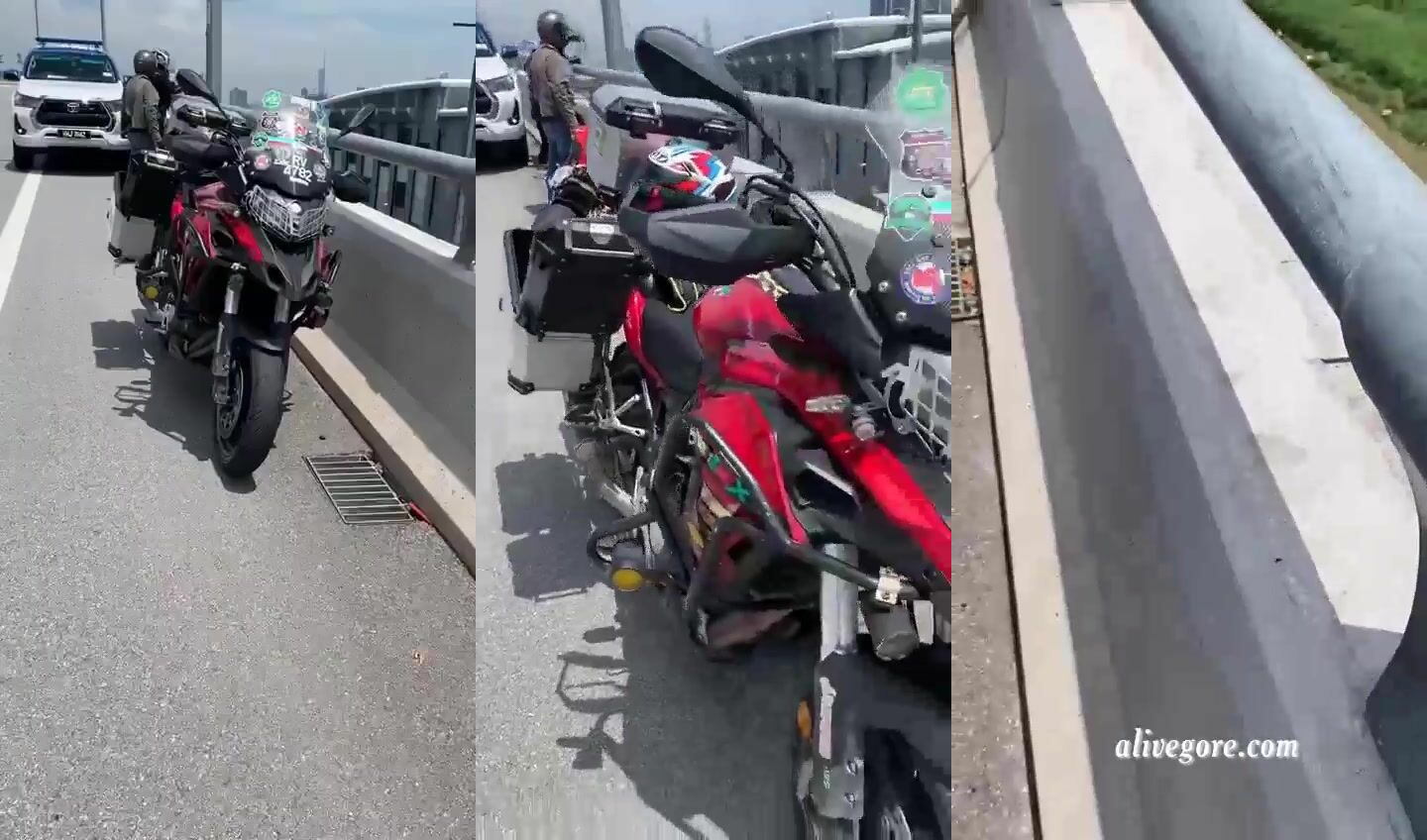 Motorcyclist Dies In Fall From Overpass