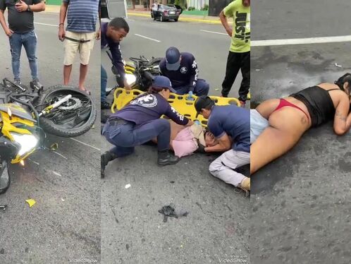 A Couple Had A Serious Accident Due To Speeding On A Motorcycle