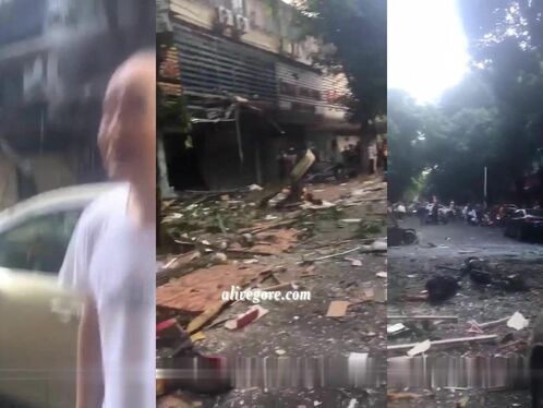 At Least One Person Was Killed In A Gas Explosion At A Restaurant.