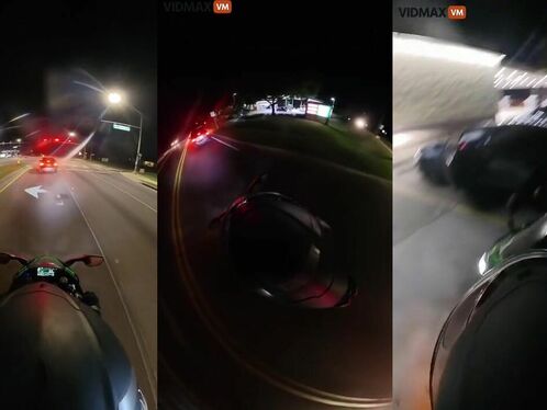 Driver Ran A Red Light And Hit A Motorcycle