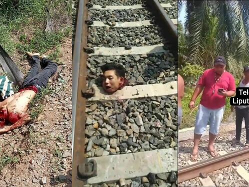 Indonesian Man Beheads Himself On Railway Tracks