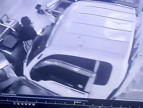 An Out-of-control Truck Crashed Into A Building And Hit A Woman