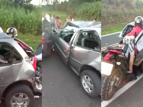 Motorcyclist Involved In Fatal Accident And Trapped Behind