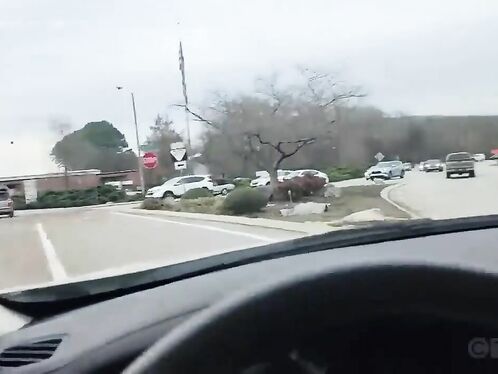 The Train Hit The Truck With A Huge Concrete Beam.