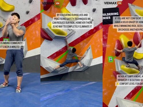 Attention, Graphics! Climber Suffers Horrific Accident - Video