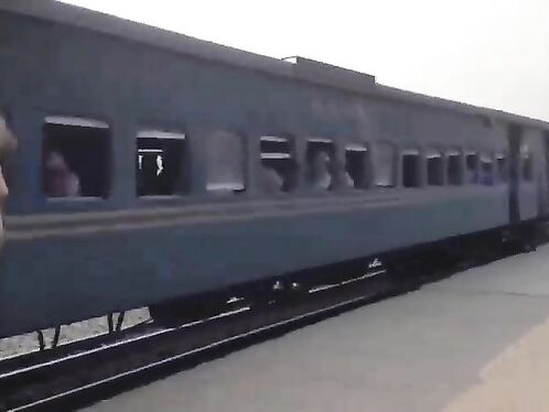 A Passenger Jumped Off A Moving Train And