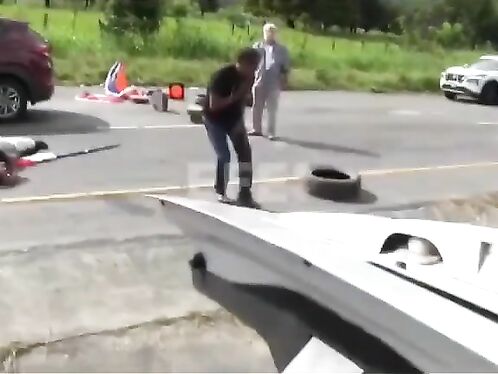 The Exact Moment The Driver Opened Fire On Protesters Blocking The Road