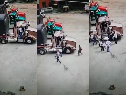 Truck Driver Falls To Death
