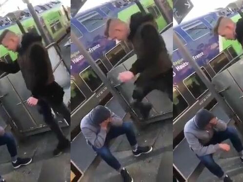 A Man Was Harassed At A Train Station