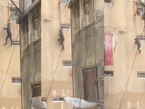 Man Falls From 5th Floor And Dies