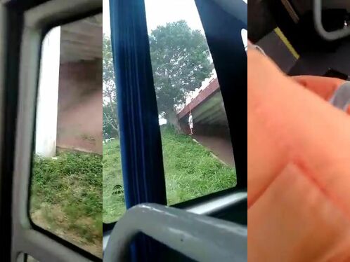 The Viaduct Trailer Was Photographed By A Bus Passenger.