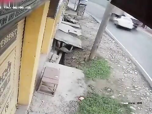 Driver Thrown Out Of Windshield After Collision With T