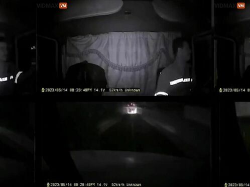 When The Truck Driver Realized Too Late That There Was Traffic In The Tunnel, He Screamed