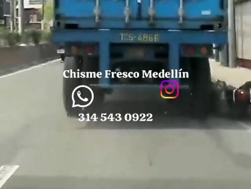 Stupid Motorcyclist Hits Head On By Truck