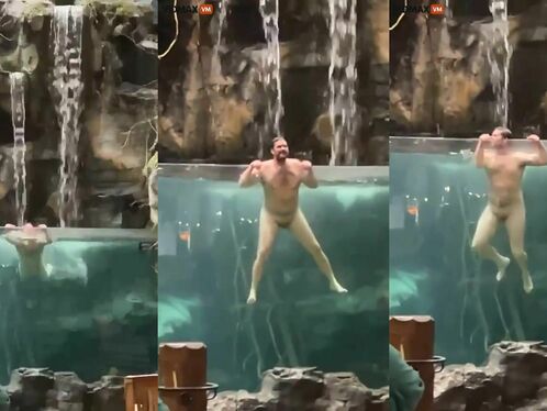 Totally Crazy Guy Crashes His Car And Runs Into The Bass Pro Shop